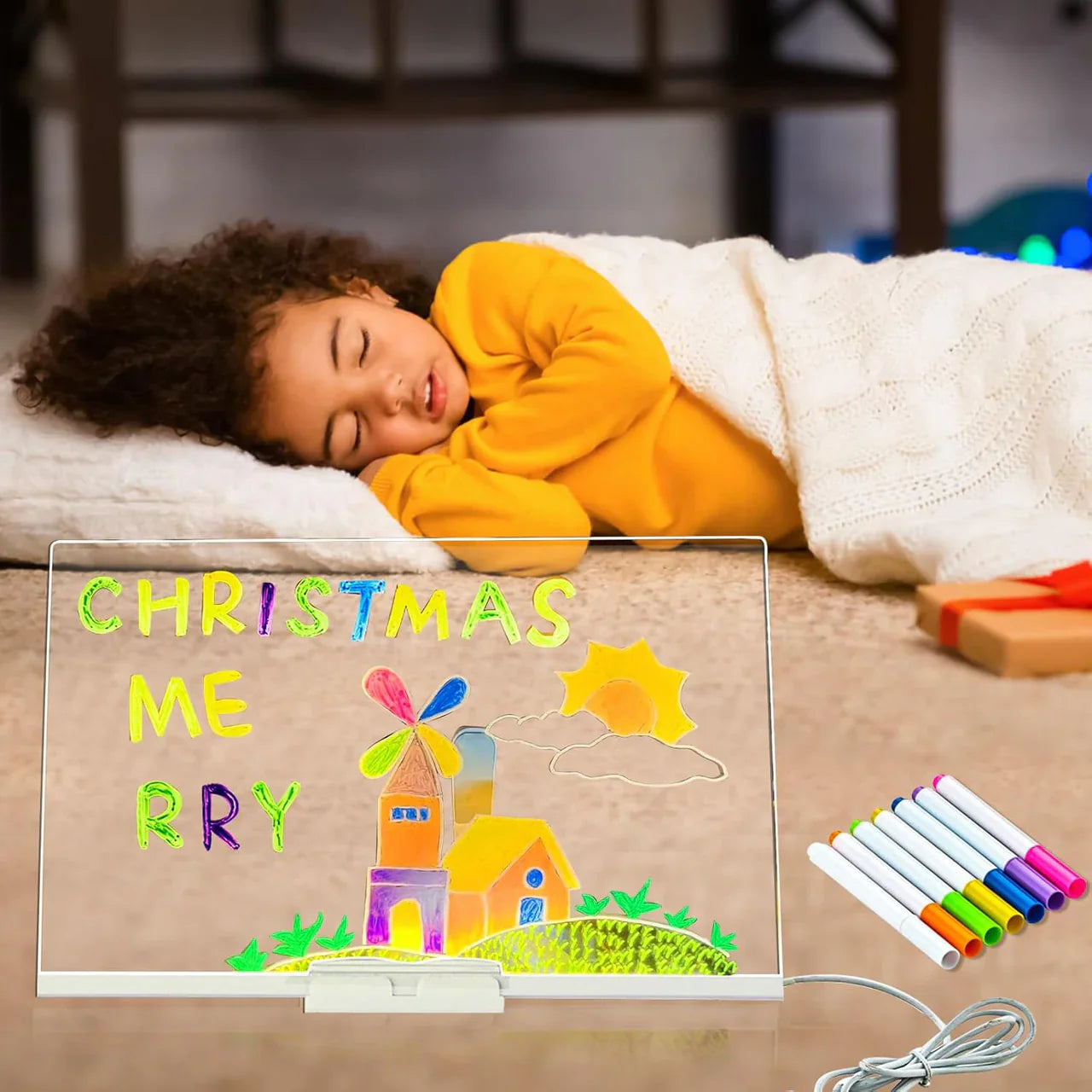 Transform any space with this LED Acrylic Illuminated Magic Board.